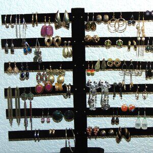 Vintage to Modern Lot of 50 pairs of earrings